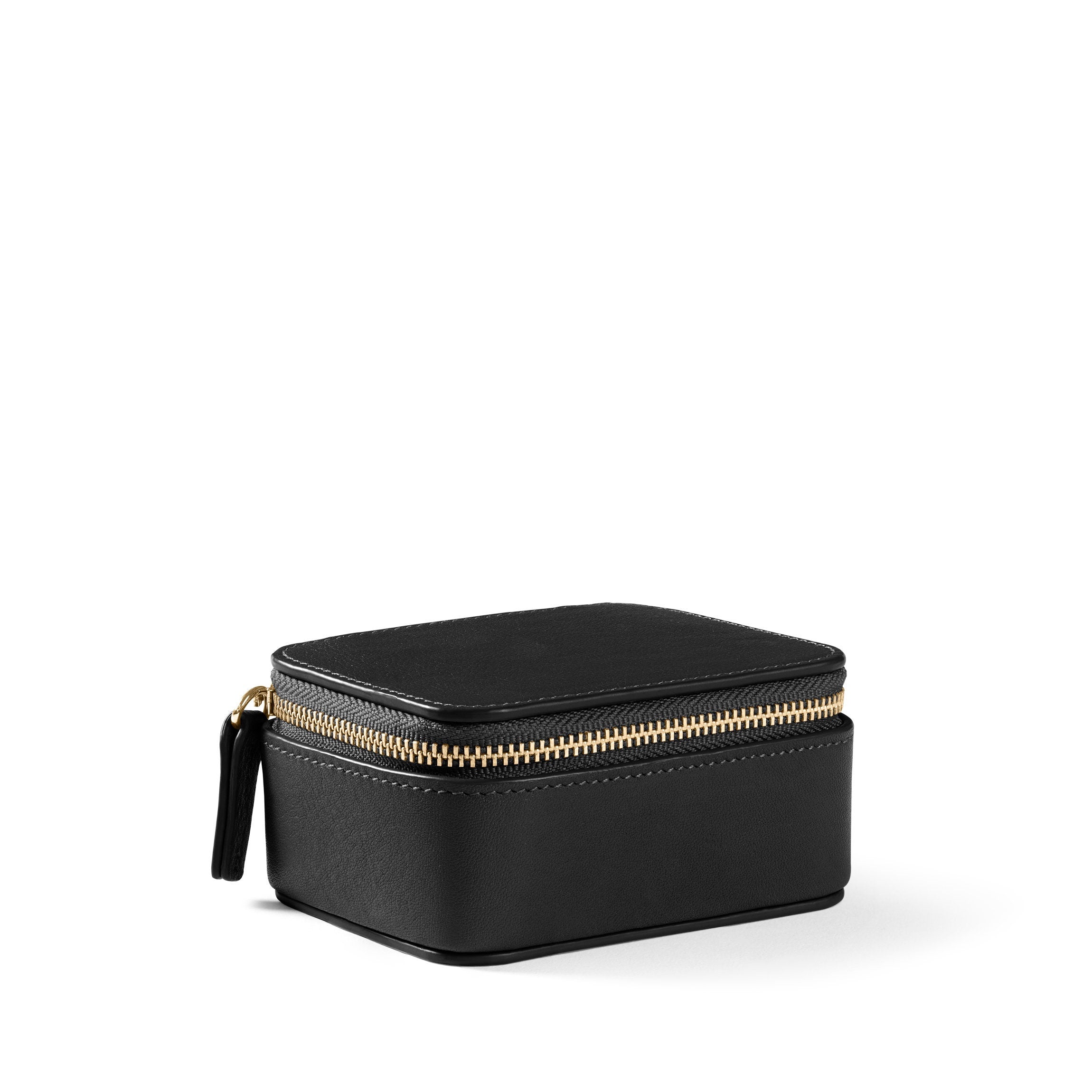 Elegant Small Jewelry Organizer Box - Black Onyx Finish for Necklaces, Rings & Earrings | Perfect for Travel, Home & Gift Giving