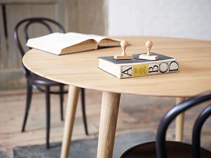Malmo Dining Table by Ton – Modern Scandinavian Dining Table for Home & Restaurant – Perfect for Family Dinners & Entertaining Guests