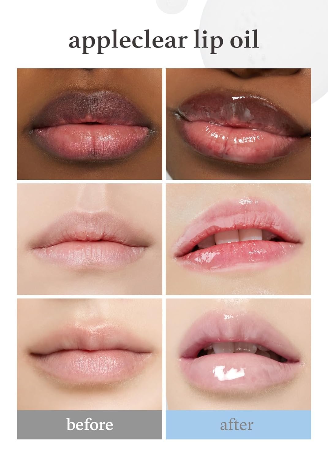 NOONI Vegan Appleseed Lip Oil - Moisturizing & Plumping for Dry Lips | Perfect for Daily Hydration & Night Care