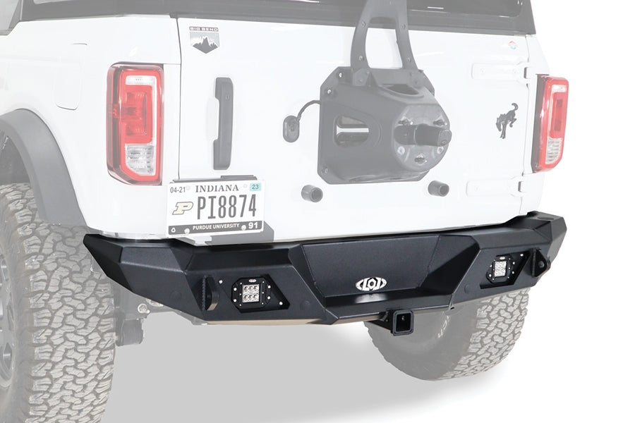 Ford Bronco LOD Offroad Destroyer Rear Bumper - Heavy Duty Bare Steel Replacement for Off-Roading & Trail Adventures