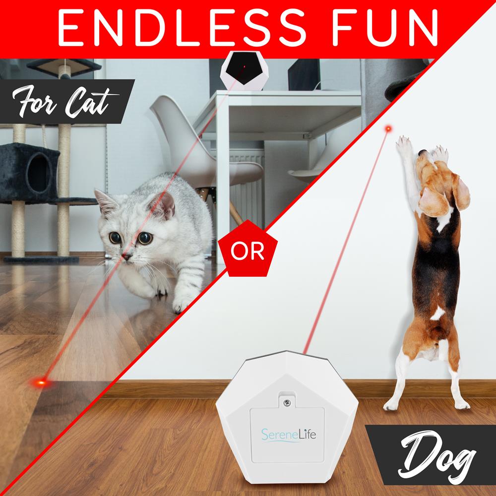Interactive Smart Laser Pointer Toy for Cats & Dogs - Fun Exercise & Playtime for Indoor Pets