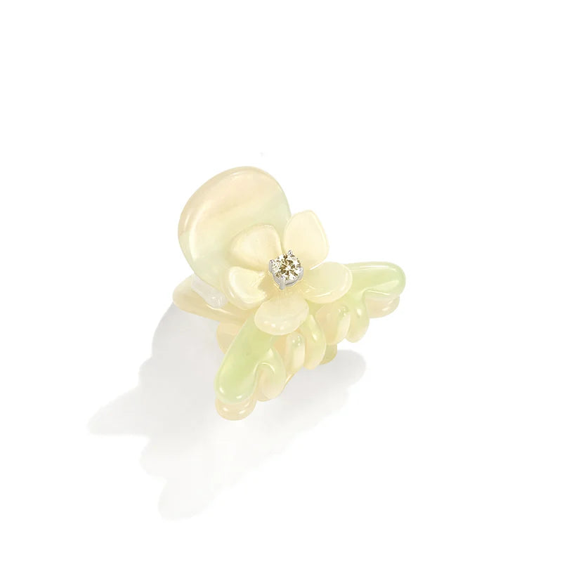 Jasmine Small Hair Claw Clip - Mini Hair Clips for Women, Girls - Non-Slip Grip for Fine, Thin Hair - Perfect for Ponytails, Buns & Updos (Set of 4)