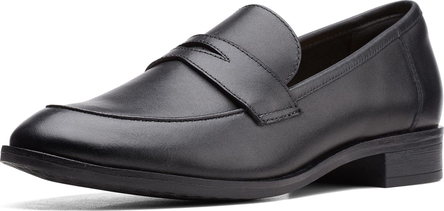 Clarks Women's Trish Rose Loafer - Comfortable Slip-On Shoes for Women, Casual & Office Wear, Breathable Leather Flats with Cushioned Insoles - Perfect for Work, Travel & Everyday Use