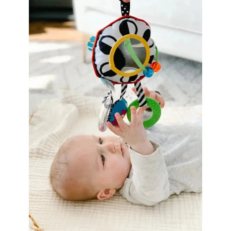 Wimmer Ferguson High Contrast Black and White Baby Toy - Newborn Visual Stimulation & Sensory Development for 0-6 Months - Perfect for Tummy Time, Crib & Stroller Play