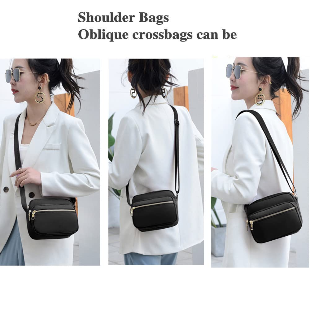 Lightweight Nylon Crossbody Bags for Women - Waterproof Shoulder Messenger Purse with Multiple Pockets | Perfect for Travel, Shopping & Everyday Use