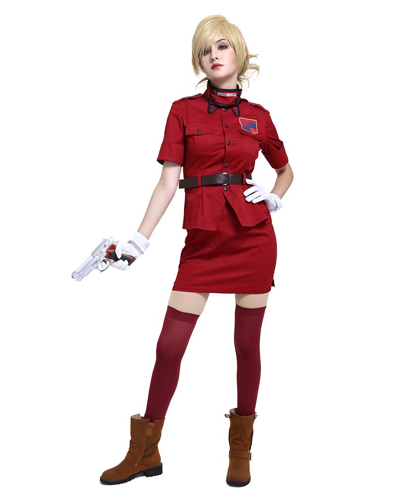 Coskidz Women's Seras Victoria Burgundy Red Cosplay Costume - Anime Vampire Hunter D Dress (Size S) for Halloween, Cosplay Events & Themed Parties