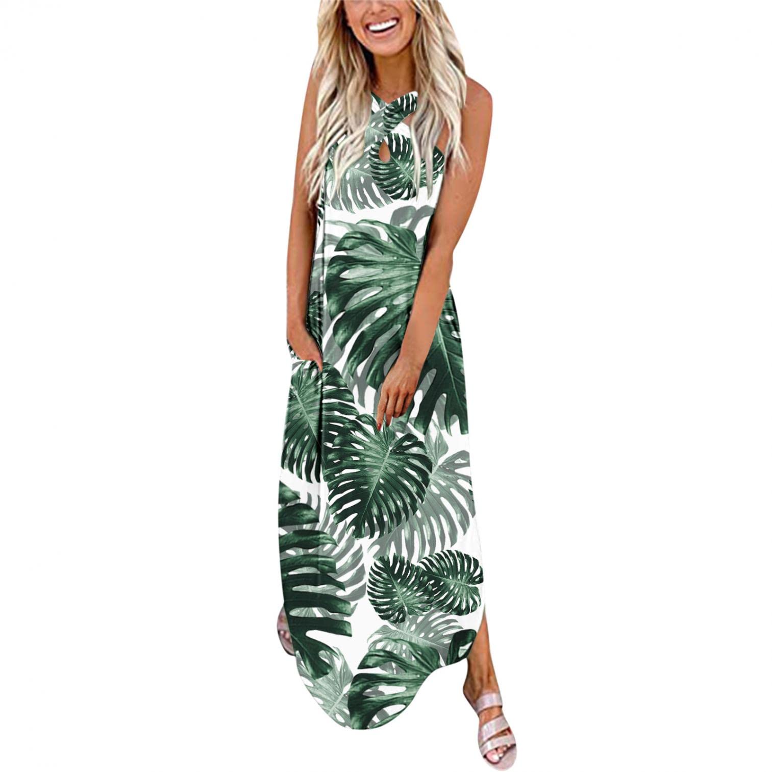 **Sexy Women's Cocktail Party Evening Long Dress - Summer Beach Sundress for Women - Perfect for Night Out, Vacation & Special Occasions**