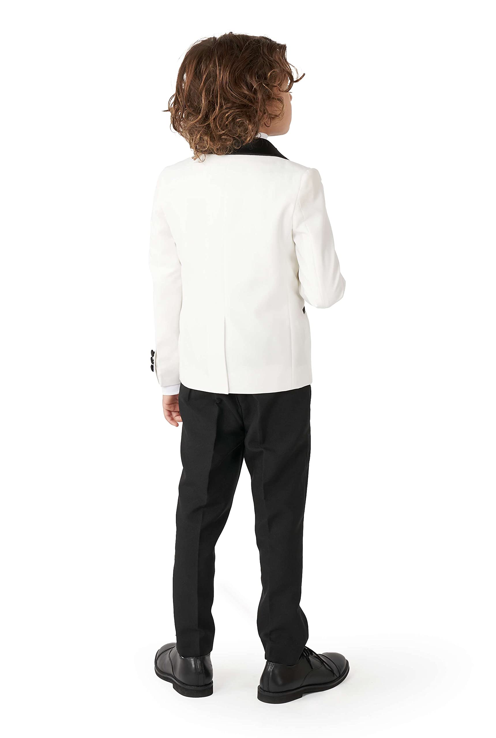 Opposuits Boys Formal Tuxedo Suit Set - Premium Slim Fit Blazer, Pants & Bow Tie - Kids Dress Up Outfit for Weddings, Parties & Special Occasions