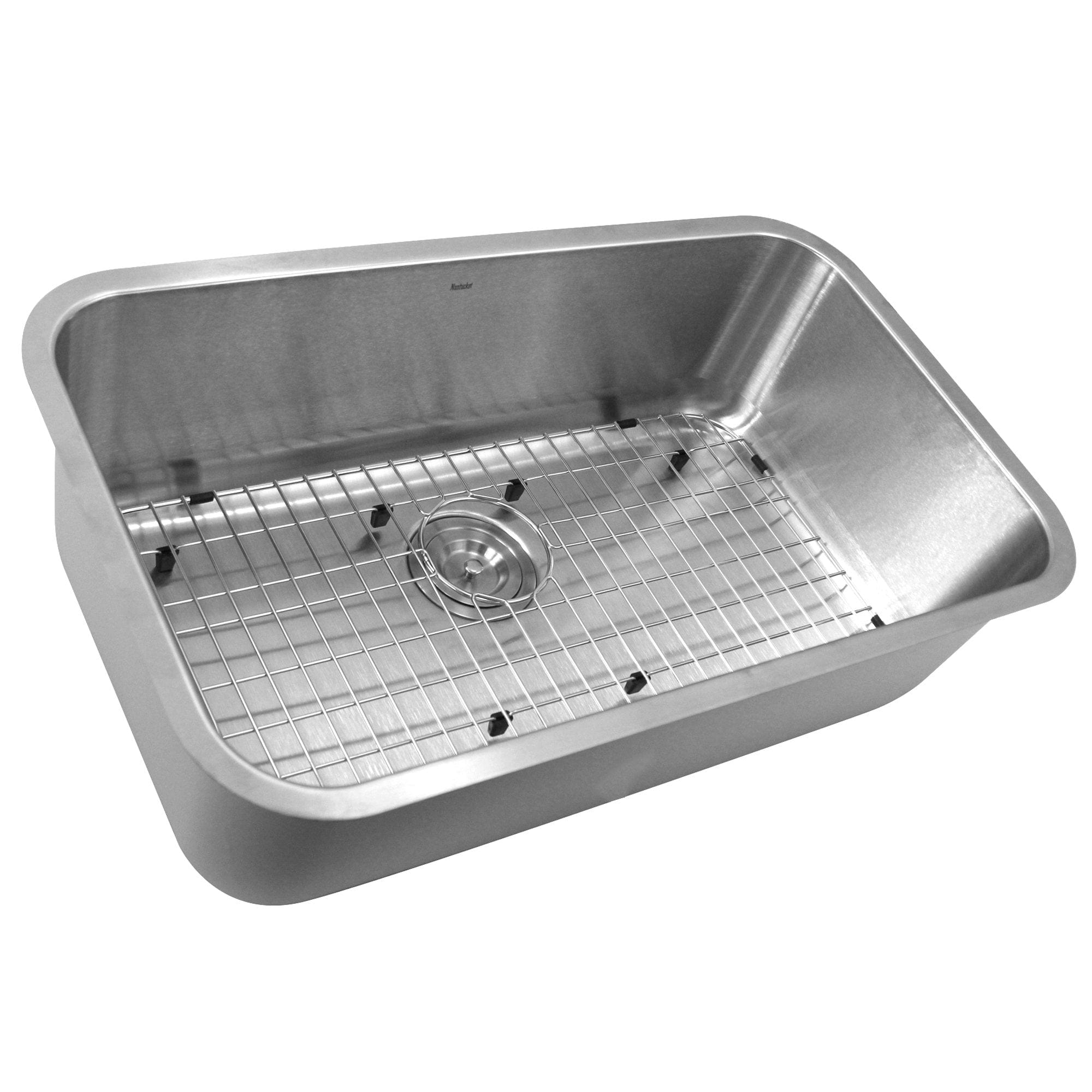 NS3018 30-Inch Large Rectangle Single Bowl Undermount Stainless Steel Kitchen Sink - 9 Inches Deep, Heavy Duty 16 Gauge - Perfect for Modern Kitchens & Restaurant Prep Areas