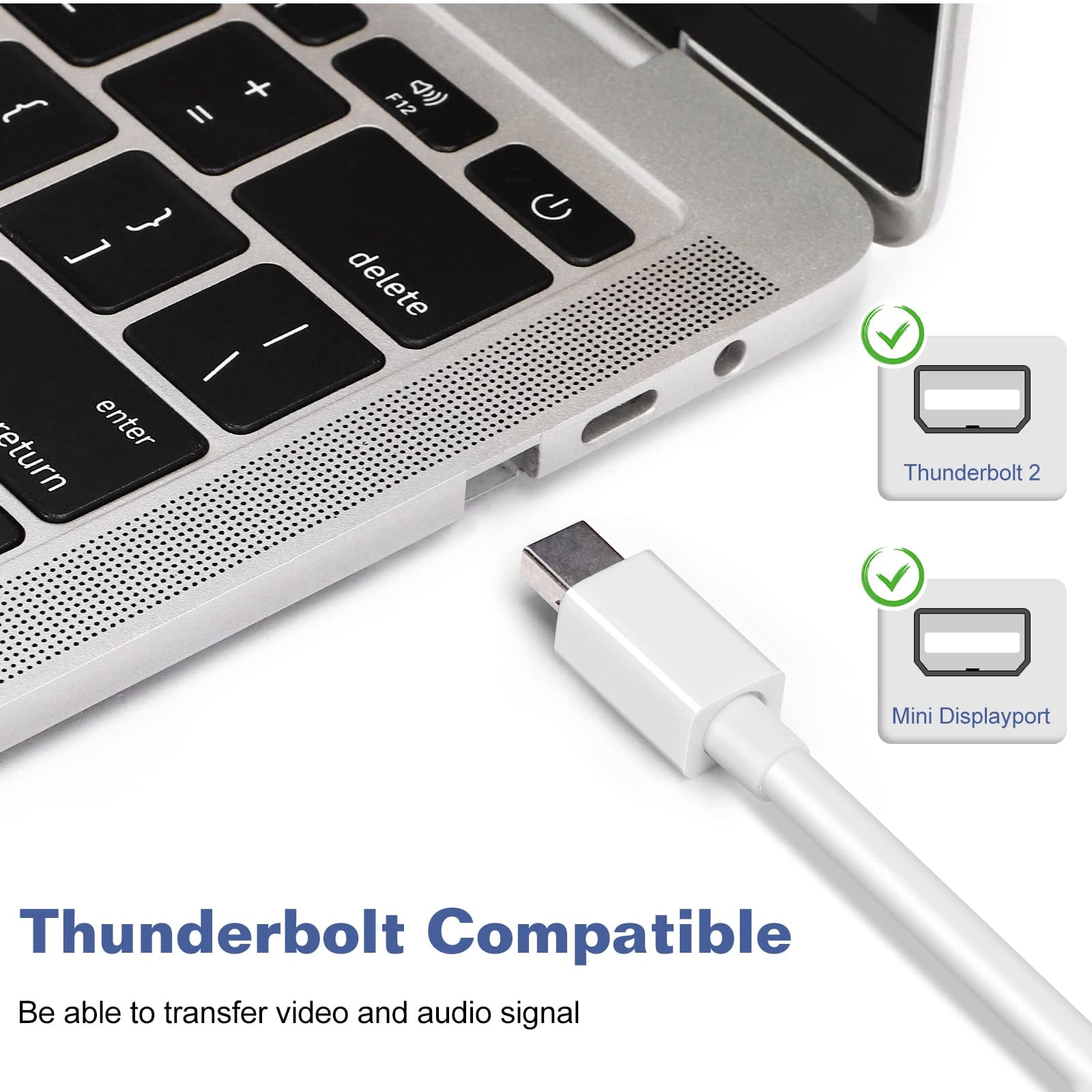 UrbanX Mini DisplayPort to HDMI Adapter for MacBook Pro 2014-2015 | 4K Video Converter | Compatible with Projector, Monitor & TV | 1-Pack High-Speed Transmission | Perfect for Home Theater, Office Presentations & Gaming Setup