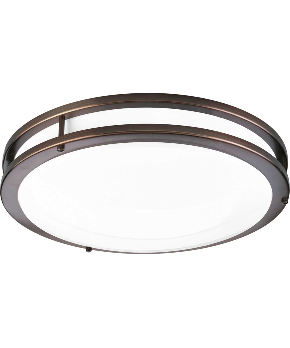 14 LED Flush Mount Ceiling Light in Urban Bronze - Modern Energy Efficient Lighting for Bedroom, Kitchen, Hallway & Closet