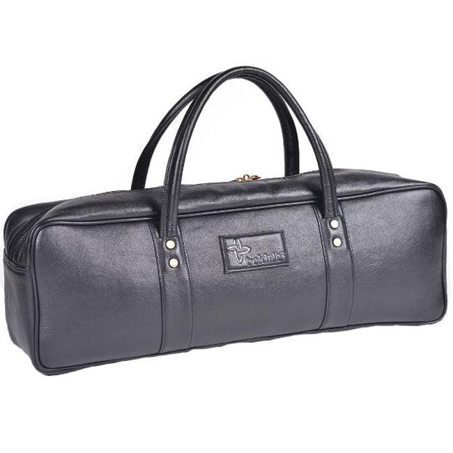 Boldric BOLP126 Black Multi-Purpose Leather Tool Bag for Electricians, Plumbers & Handymen - Durable Work Tote for Tools & Equipment Organization