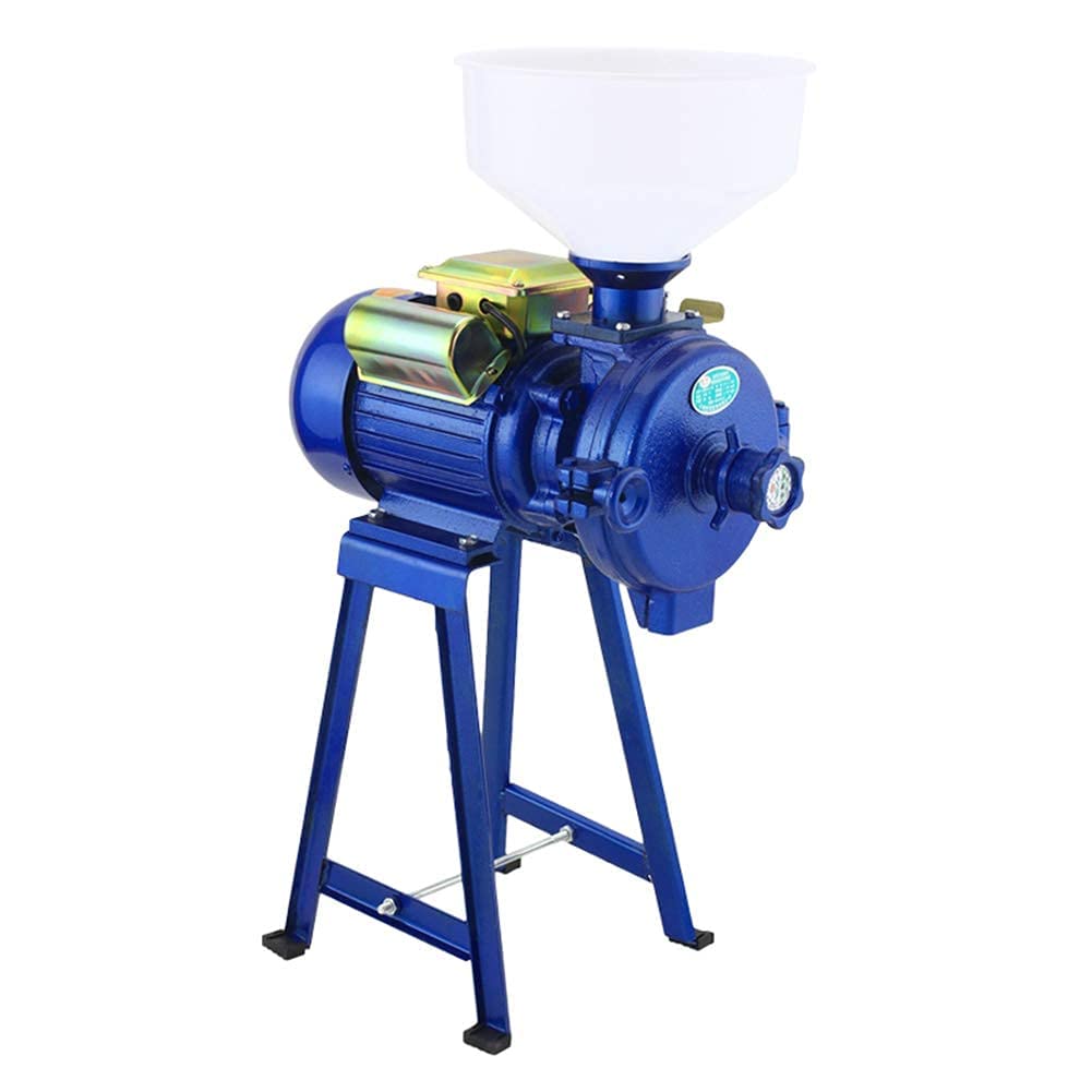 2200W Commercial Electric Grain Grinder for Corn, Wheat, Coffee & Cereals - Heavy Duty Mill Machine with Funnel - Perfect for Home Brewing, Baking & Animal Feed Preparation
