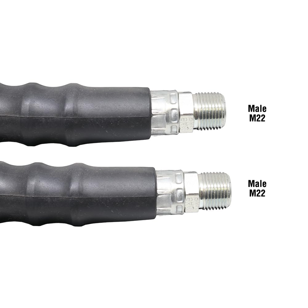 Valley Industries 4000 PSI Pressure Washer Hose - 75 Feet Heavy Duty High Pressure Hose for Cleaning Driveways, Decks & Outdoor Surfaces