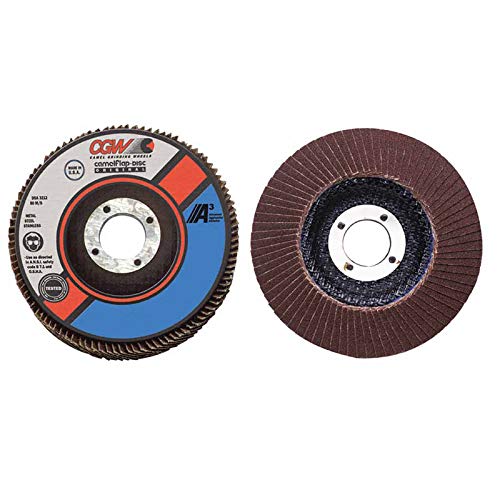 39432 Flap Discs - A3 Aluminum Oxide Abrasive Wheels, 10-Pack per Box (4 Boxes Total) - Perfect for Metal Grinding, Sanding & Polishing in Workshops & DIY Projects
