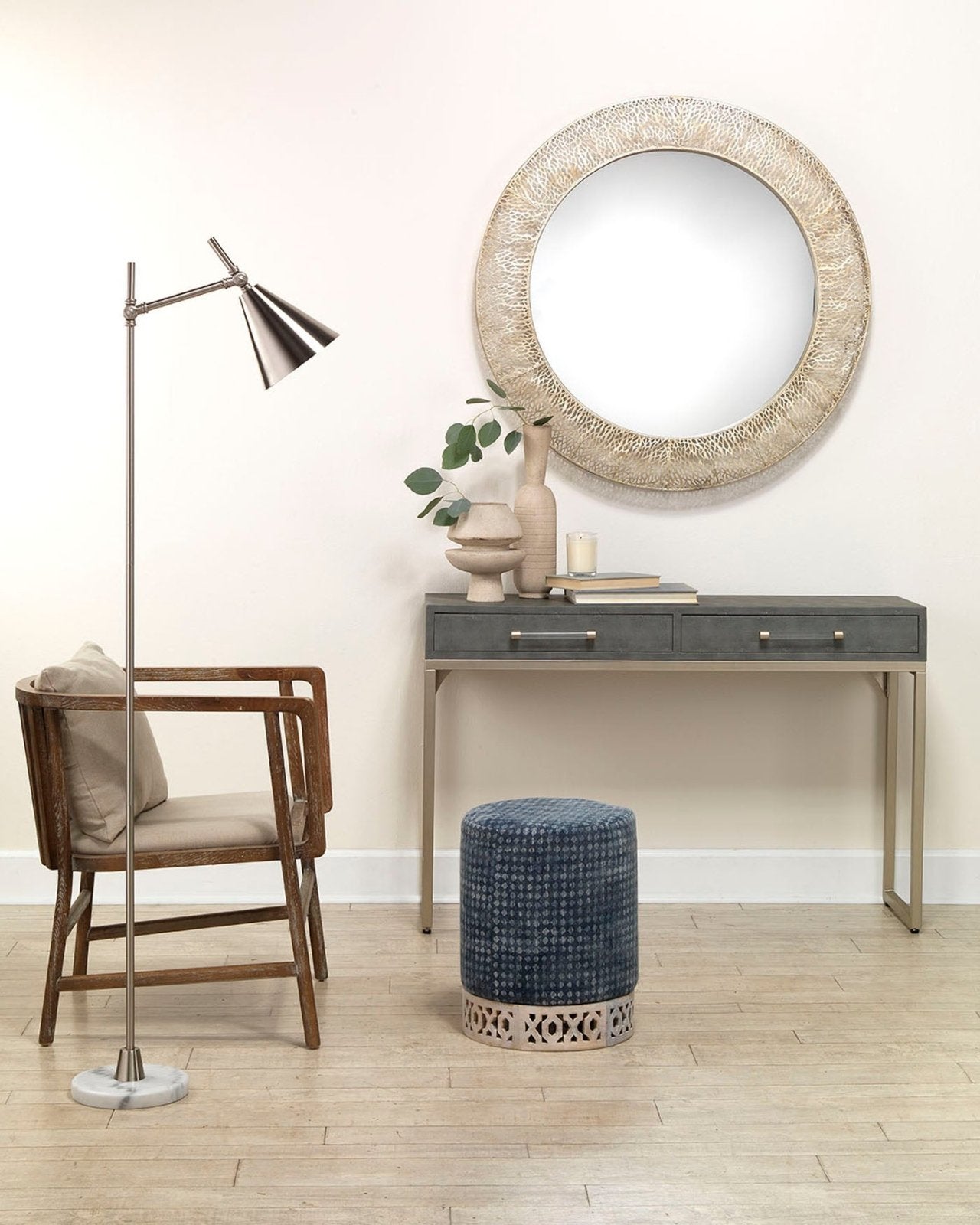 Elegant Channel Decorative Vase - Modern Home Decor for Living Room, Bedroom & Office - Perfect for Flowers, Centerpieces & Interior Design