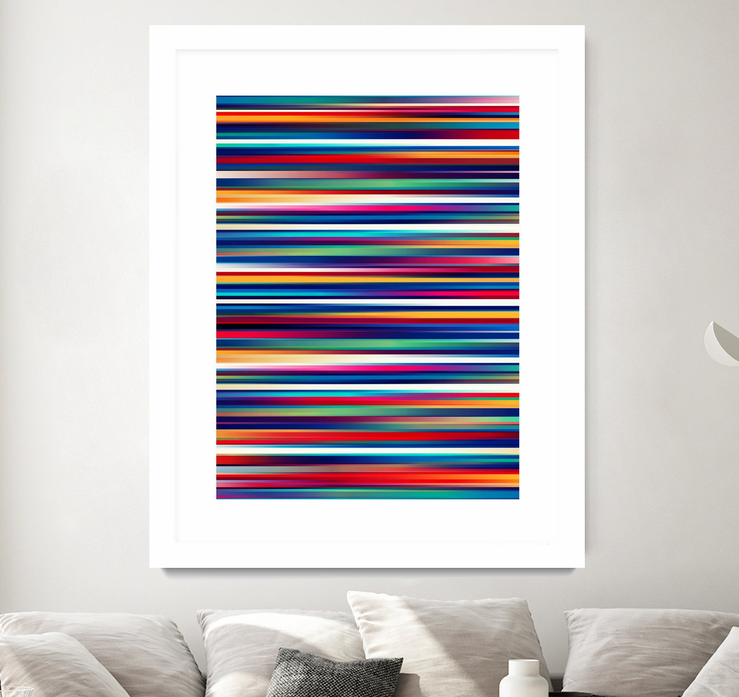 Blurry Lines - High-Quality Abstract Art Print for Home & Office Decor | Perfect for Living Rooms, Bedrooms & Workspaces