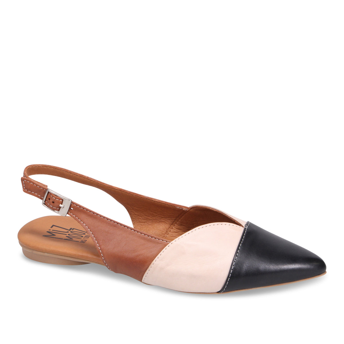 Jayden Women's Slingback Flats - Comfortable Low Heel Dress Shoes for Work, Party & Everyday Wear