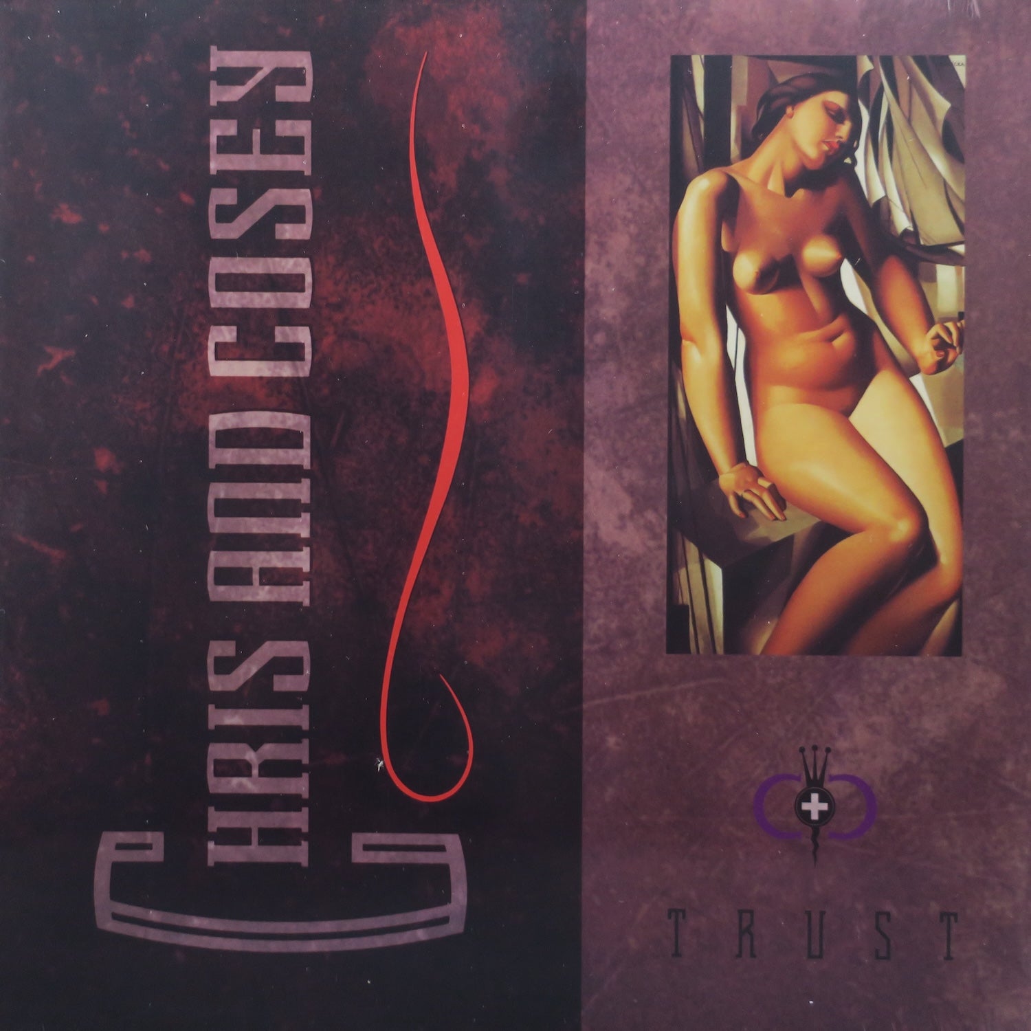 CHRIS & COSEY 'Trust' Remastered BURGUNDY Vinyl LP | 1989 Electronic/Synth Pop Album | Perfect for Collectors & Music Lovers | Great for Home Listening & DJ Sets