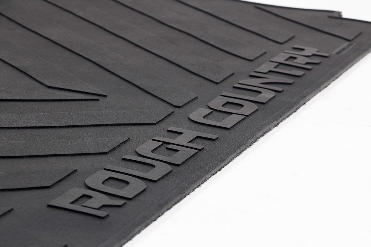 Rough Country Non-Slip Rubber Truck Bed Mat for Nissan Frontier (2005-2024) | Fits 5' (60