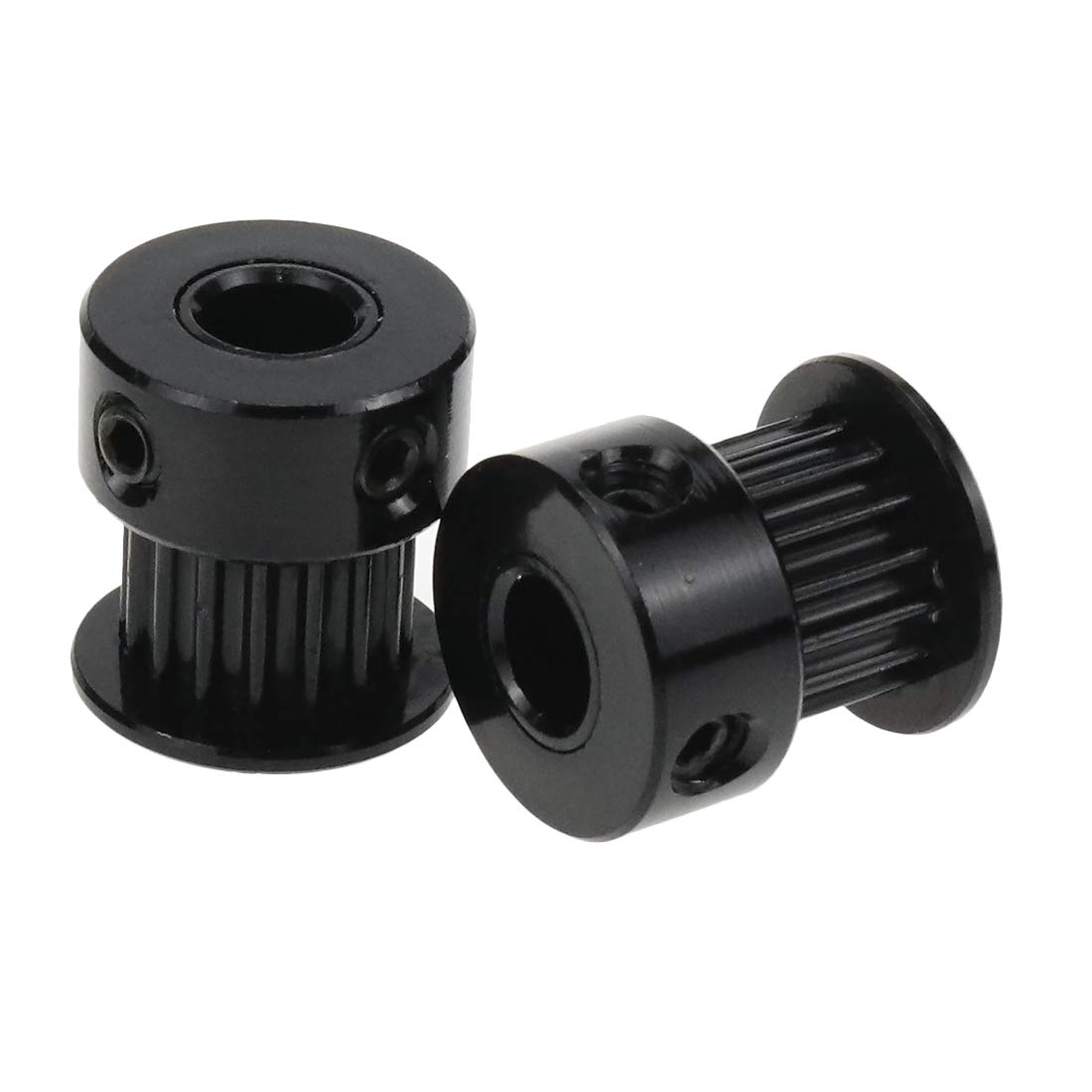 16T GT2 Aluminum Timing Belt Idler Pulley - 5mm Bore, 6mm Width - 5pcs for 3D Printer & CNC Machine Belt Drive Systems