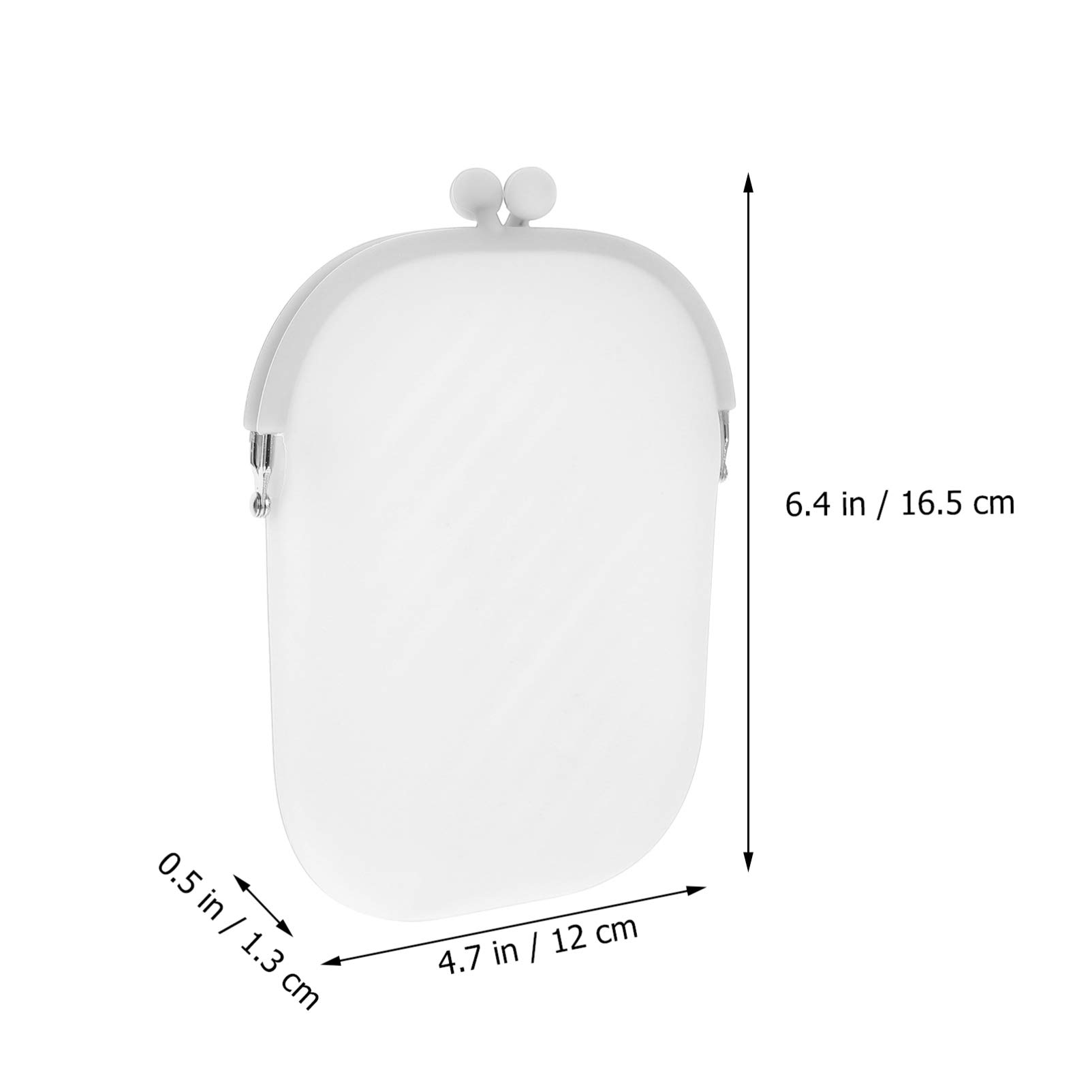 VALICLUD Silicone Coin Purse - Waterproof Small Wallet for Cash & Change | Multifunctional Mini Cosmetic Bag | Perfect for Travel, Gym & Everyday Use (White)