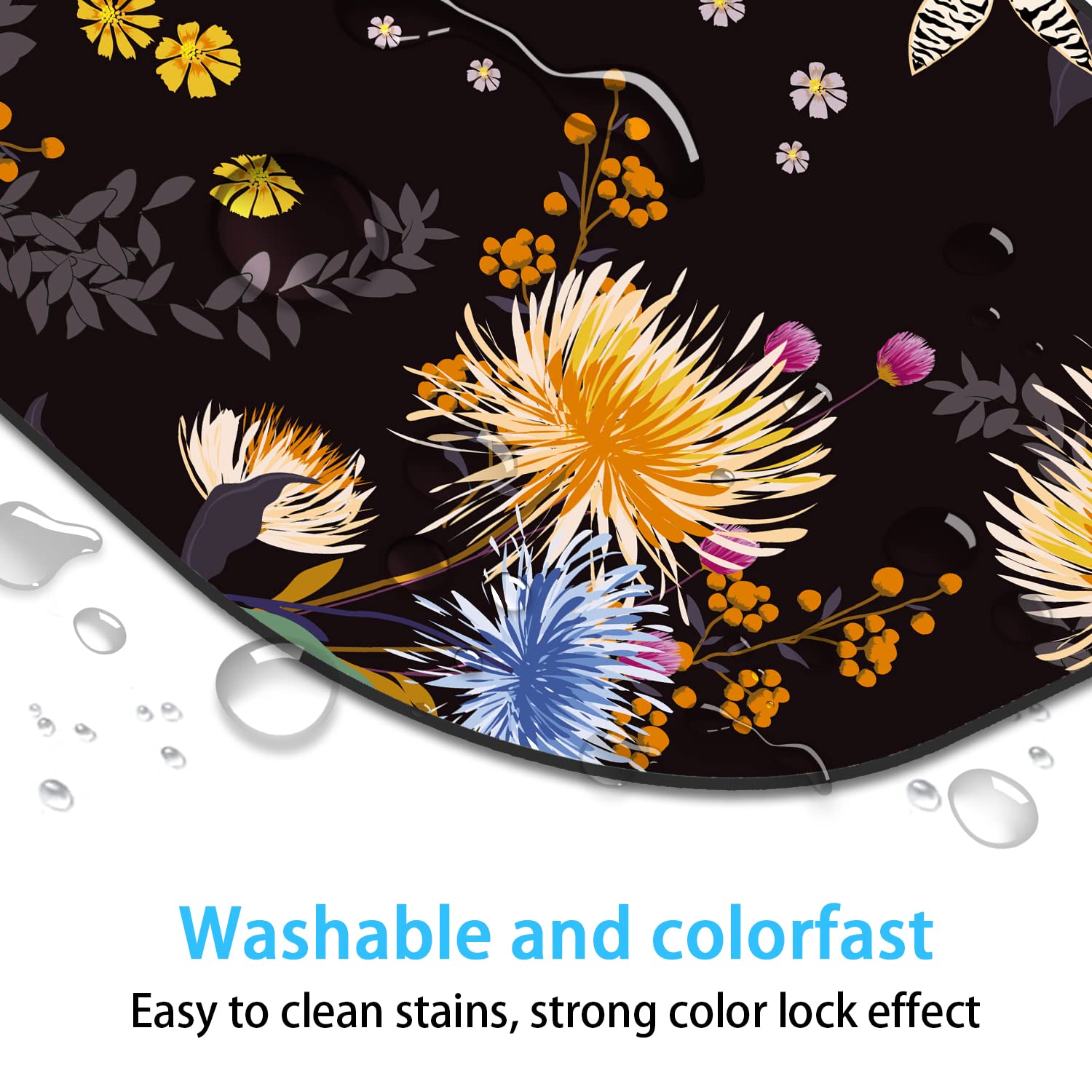 6x7 Inch Small Mouse Pad with Non-Slip Rubber Base - Waterproof Mini Mouse Mat for Laptop, Keyboard Tray & Wireless Mouse - Perfect for Home Office, Travel & Gaming - Dandelion Design