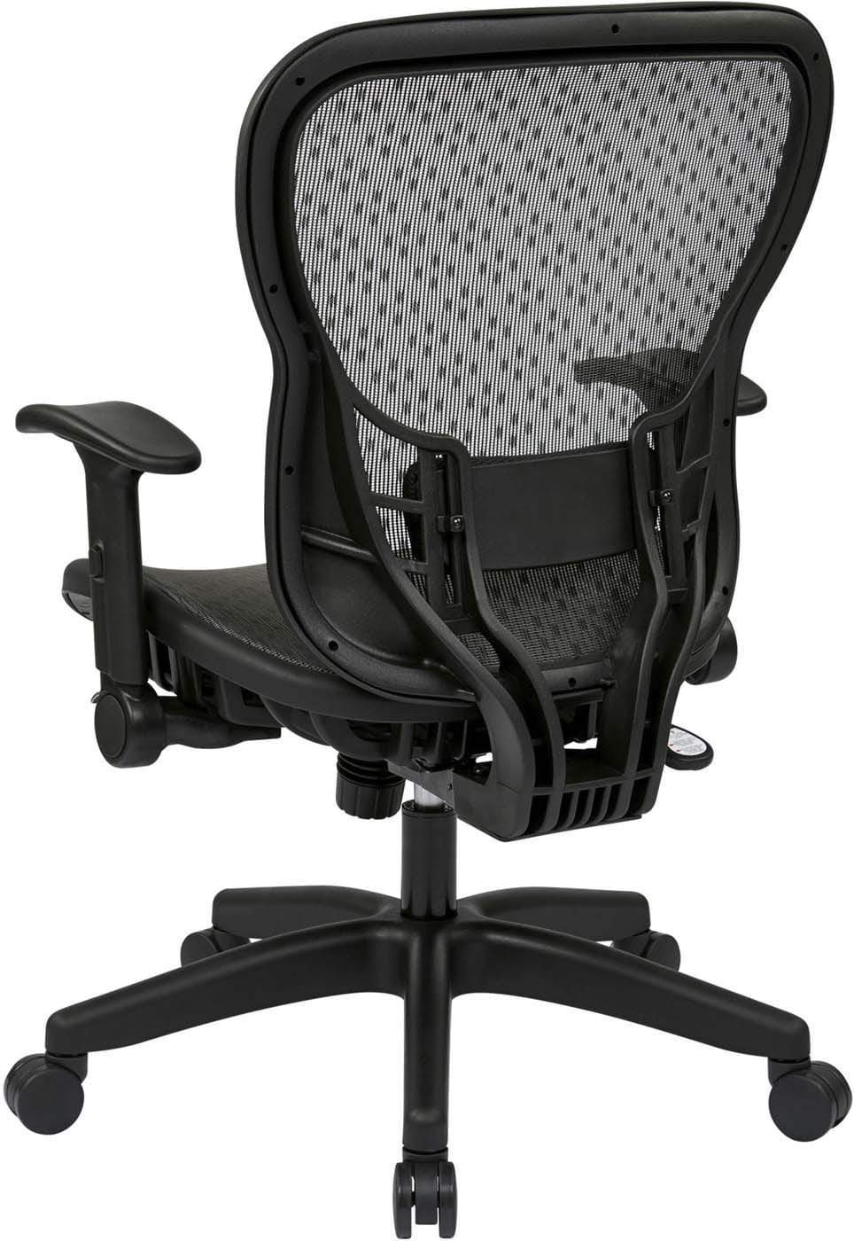 Space Seating® Deluxe R2 SpaceGrid® Ergonomic Office Chair with Flip-Up Arms [529R R22N1F2] - Perfect for Home Office, Gaming & Workspaces