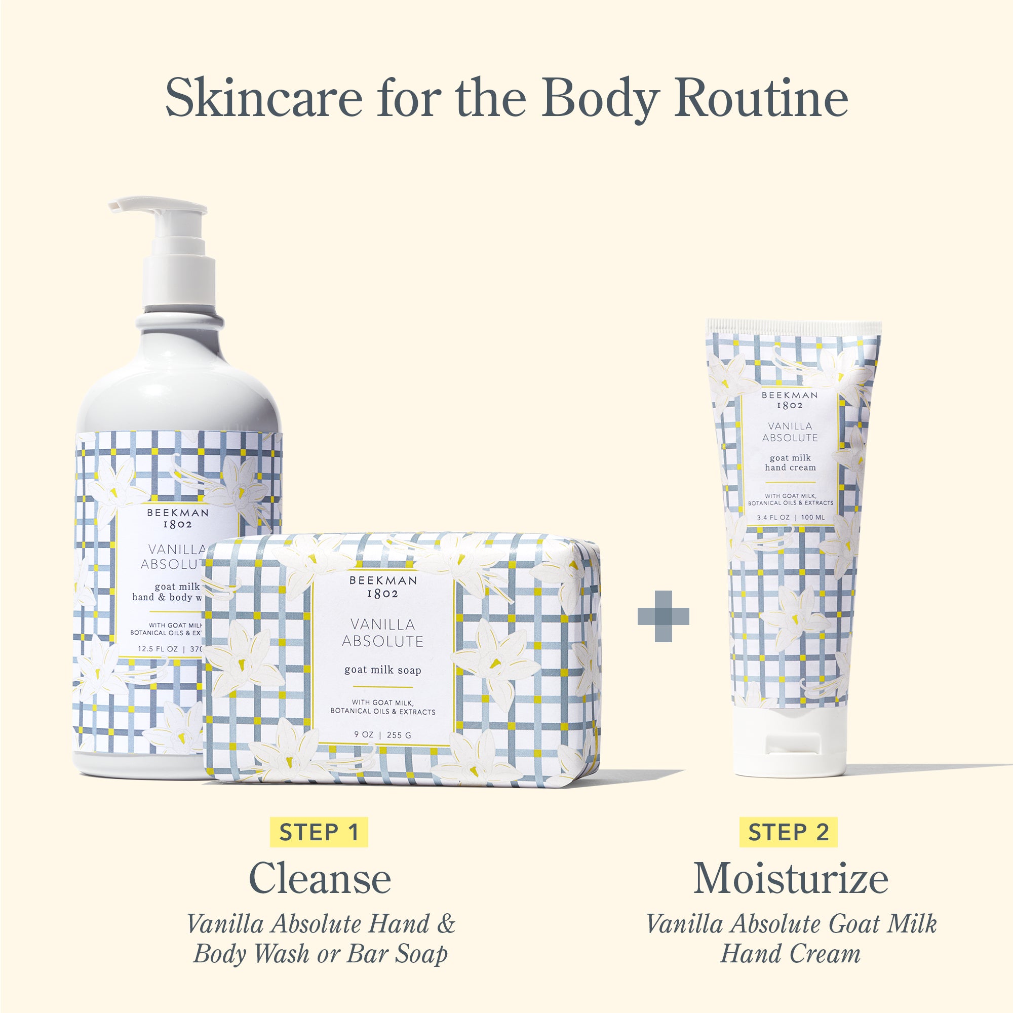 Organic Vanilla Absolute Goat Milk Hand Cream - Ultra Moisturizing & Nourishing for Dry Skin - Perfect for Winter Care, Office Use & Gift Giving