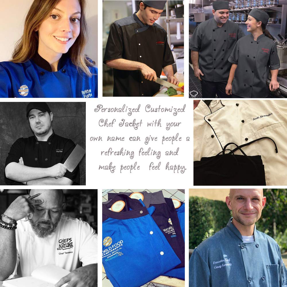 Custom Chef Jackets for Professional Cooks - Personalized Kitchen Uniforms for Restaurants & Hotels | Perfect for Chefs, Culinary Students & Catering Services