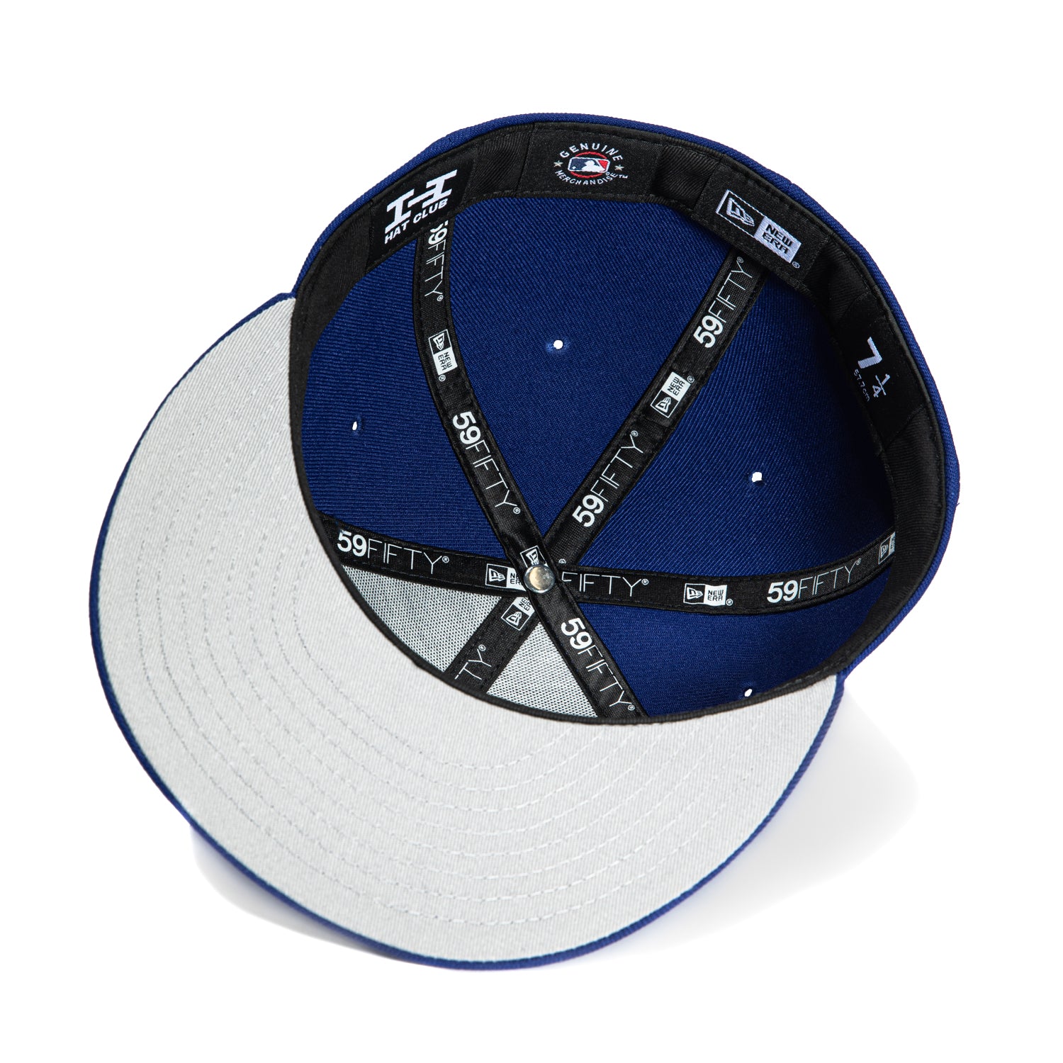 New Era 59Fifty Los Angeles Dodgers Rose Embroidered Baseball Cap - Royal Blue Adjustable Snapback Hat for Men & Women | Perfect for Baseball Games, Streetwear Fashion & Sports Fans