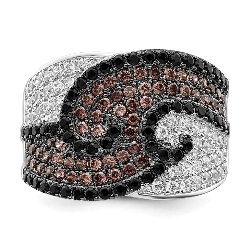 925 Sterling Silver Cubic Zirconia Brilliant Embers Ring for Women | Elegant Fine Jewelry Gift for Her | Perfect for Anniversaries, Birthdays & Special Occasions