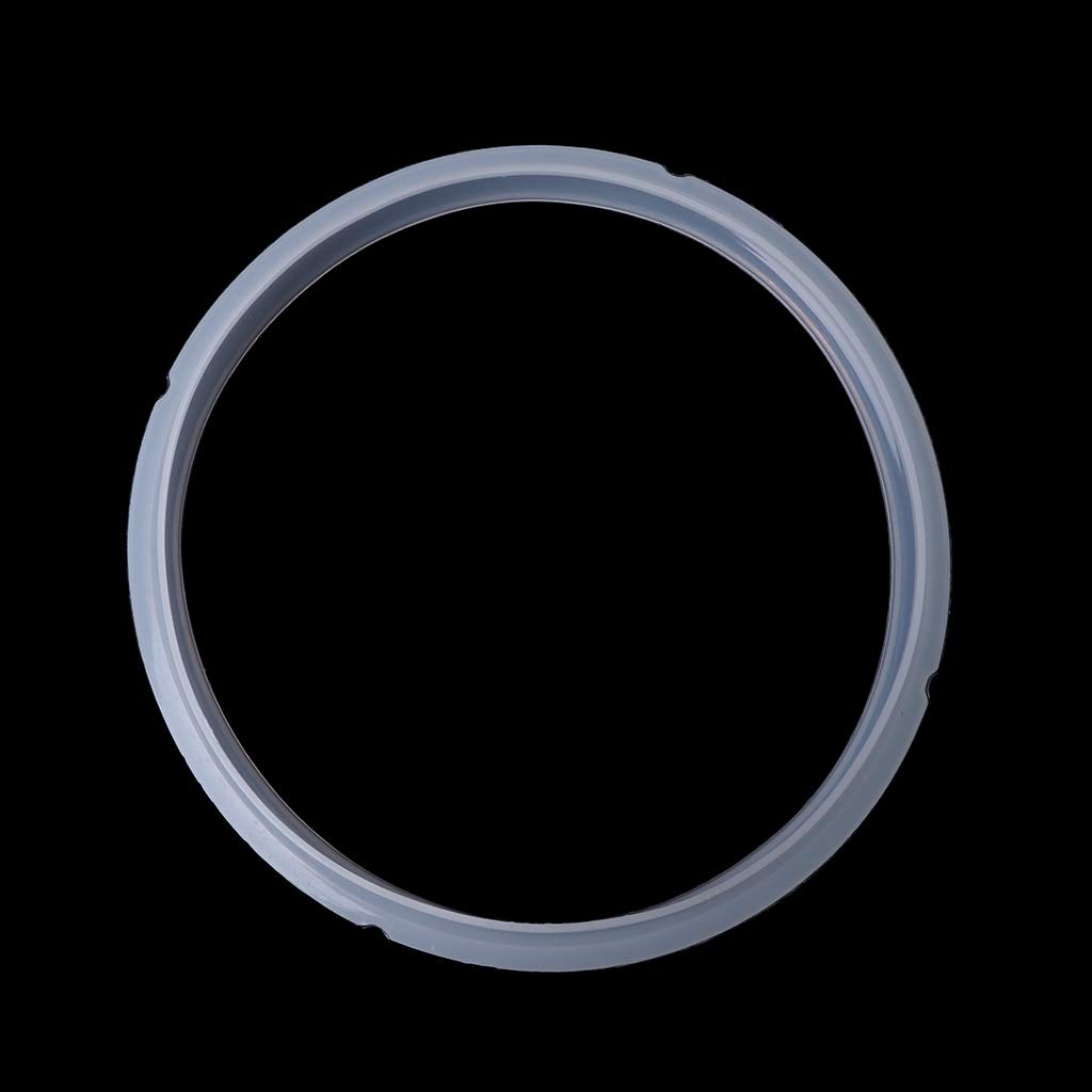 Jackyee 20cm Silicone Rubber Gasket Sealing Ring - Replacement Part for 3-4L Electric Pressure Cookers - Durable White Seal Ring for Instant Pot Accessories - Perfect for Cooking, Meal Prep & Kitchen Safety
