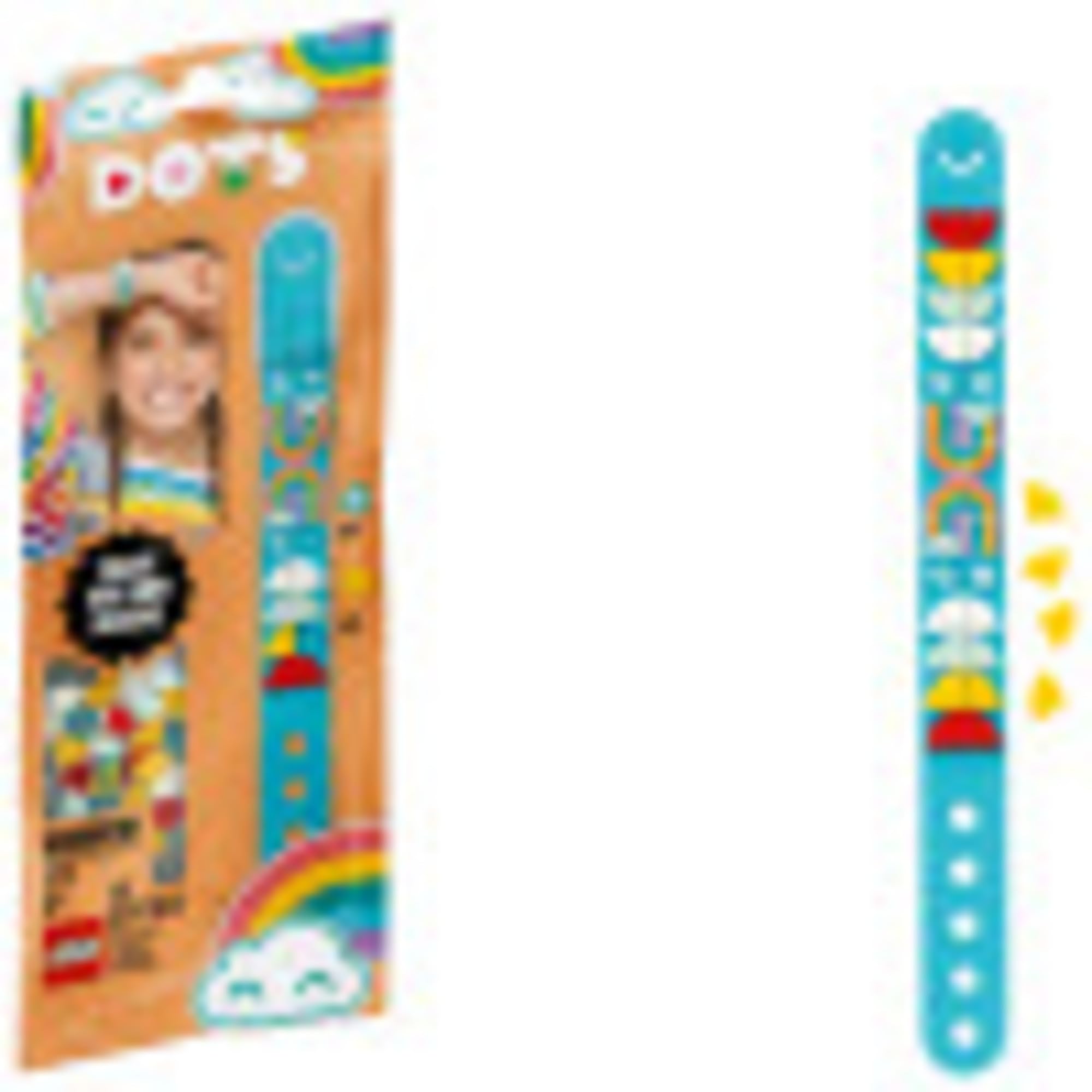 LEGO DOTS Rainbow Bracelet 41900 DIY Craft Bracelet Making Kit - 33 Pieces Creative Jewelry Set for Kids, Fun DIY Activity & Cool Holiday Birthday Gift Toy - Perfect for Arts & Crafts, Party Favors, and Creative Playtime