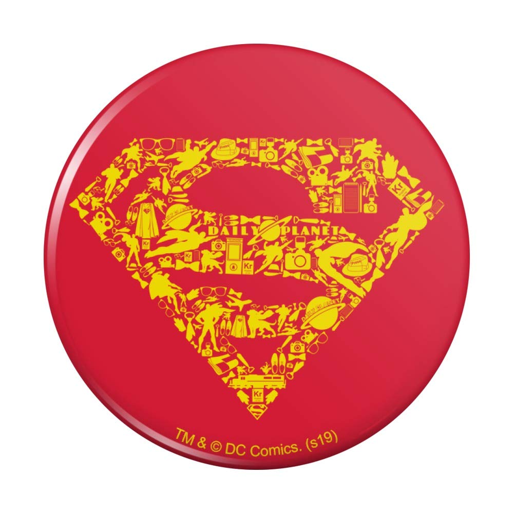 Superman Logo Refrigerator Magnet - Officially Licensed DC Comics Collectible for Kitchen, Lockers & Office Decor - Strong Adhesive Fridge Magnets for Notes, Photos & Memos