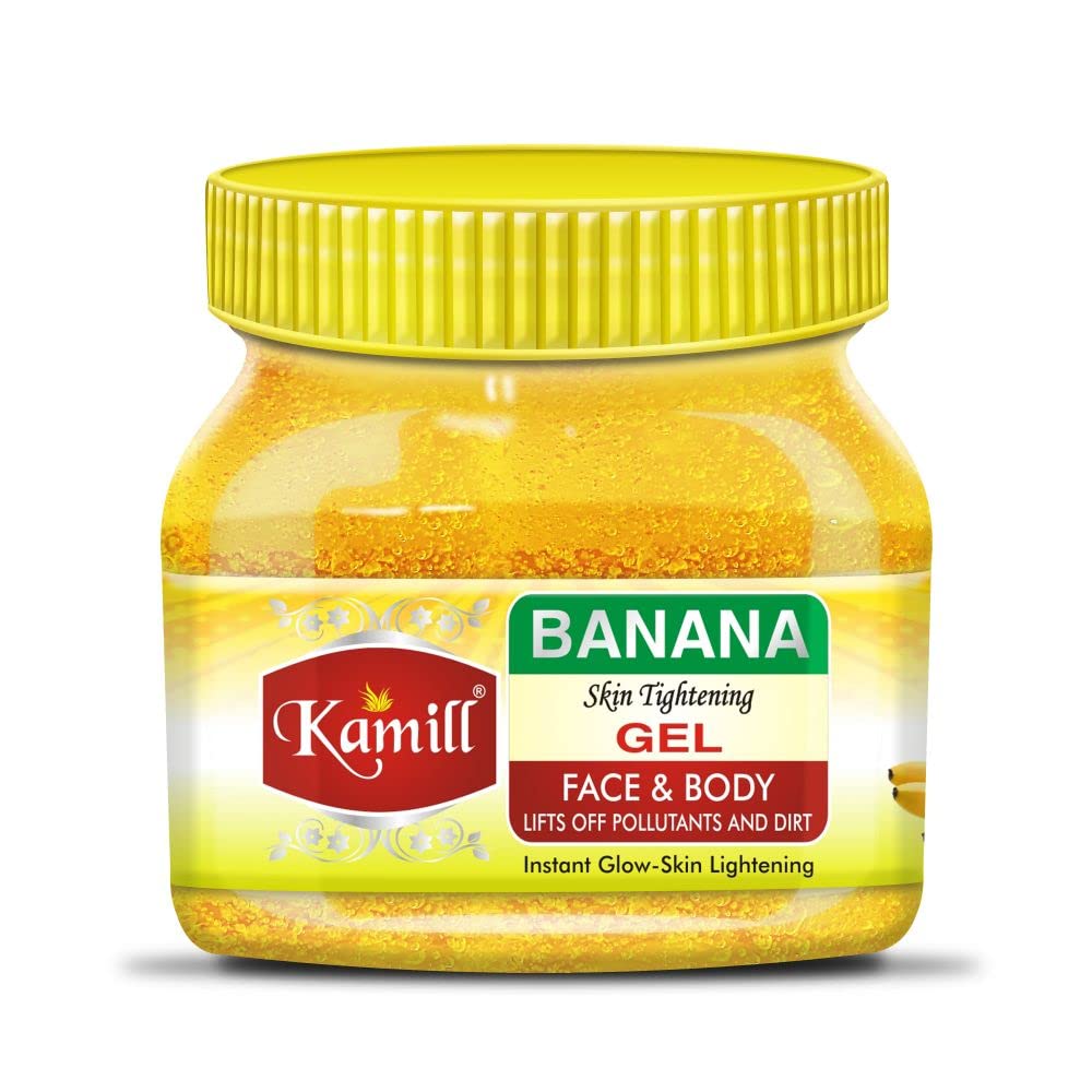 Kamill 99% Pure Banana Gel for Face & Body - 500g | Natural Skincare for Glowing Skin | Paraben-Free, Vegan Formula for Men & Women | Perfect for Daily Moisturizing, Sunburn Relief & Spa Treatments