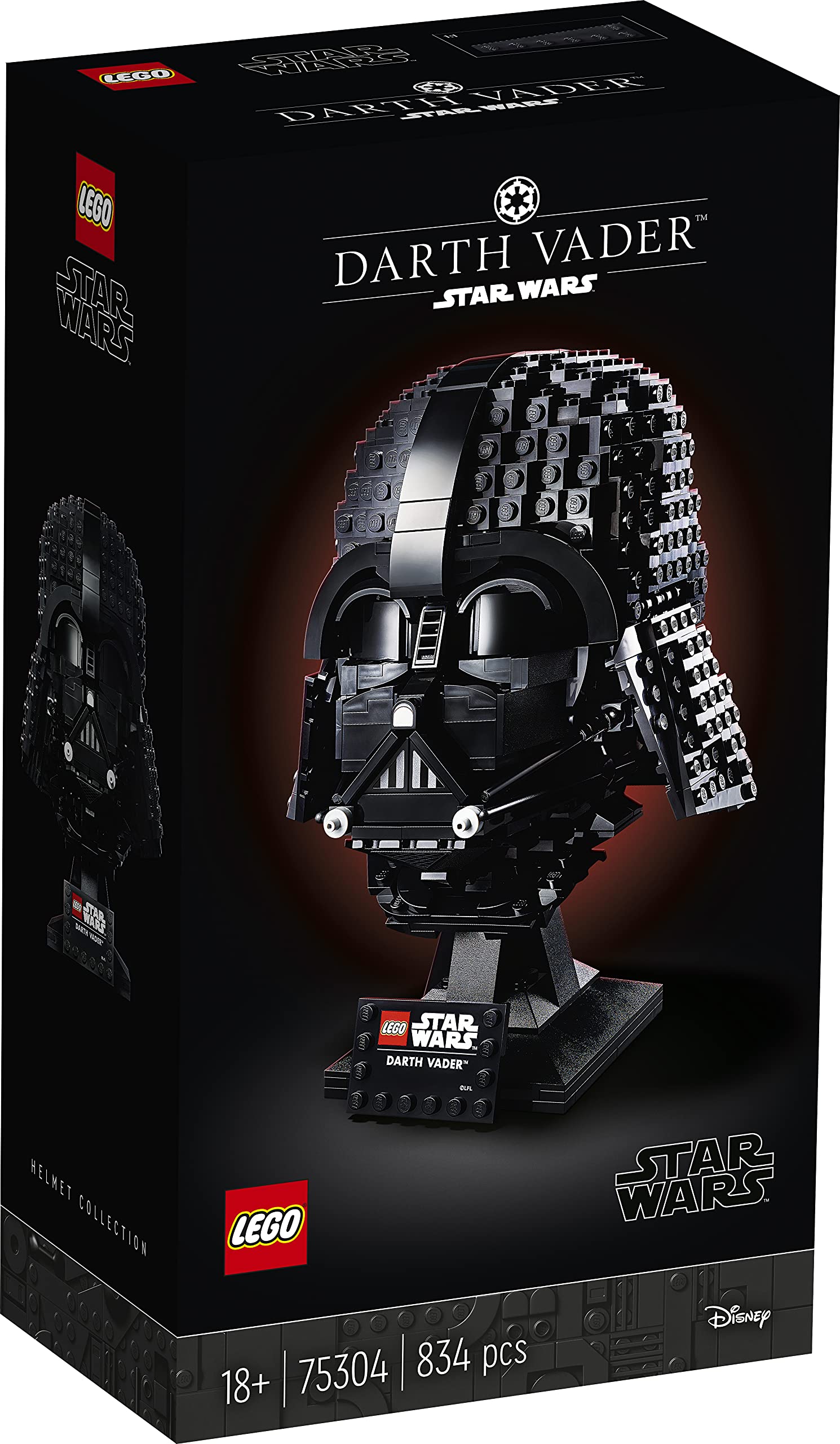 LEGO Star Wars Darth Vader Helmet Building Set 75304 - Adult Model Kit for Collectors, Displayable Star Wars Home Decor - Perfect Gift for Fans | Build & Showcase for Home Office, Man Cave or Star Wars Collection
