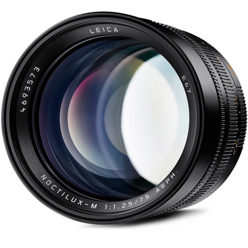 Leica NOCTILUX-M 75mm F/1.25 ASPH Lens for M-Mount Cameras - Perfect for Low Light Photography, Portraits & Professional Videography