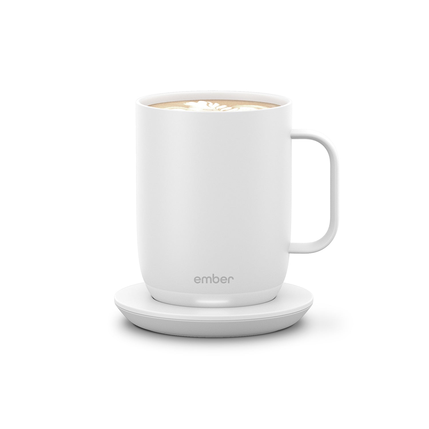 Ember Mug 2 Smart Temperature Control Travel Mug - 14 oz Stainless Steel Coffee Cup with App Control, Perfect for Office, Commuting & Gifting - White