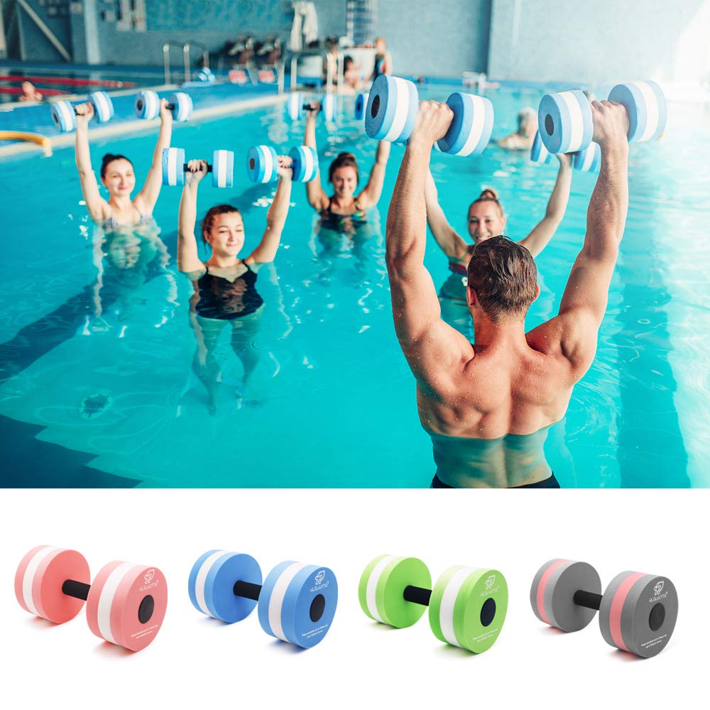 **2PCS Aquatic Dumbbells for Water Aerobics - Foam Pool Resistance Training Equipment, Aqua Fitness Hand Bars for Weight Loss & Toning - Perfect for Swimming Pools, Home Gyms & Water Workouts**