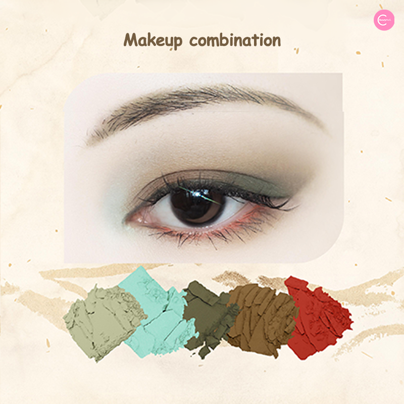 DRAMO Moon Cycle Project Essence Series 10-Color Eyeshadow Palette 009 Tea Dye - Long Lasting Pigmented Makeup for Day & Night Looks - Perfect for Parties, Date Nights & Professional Makeup