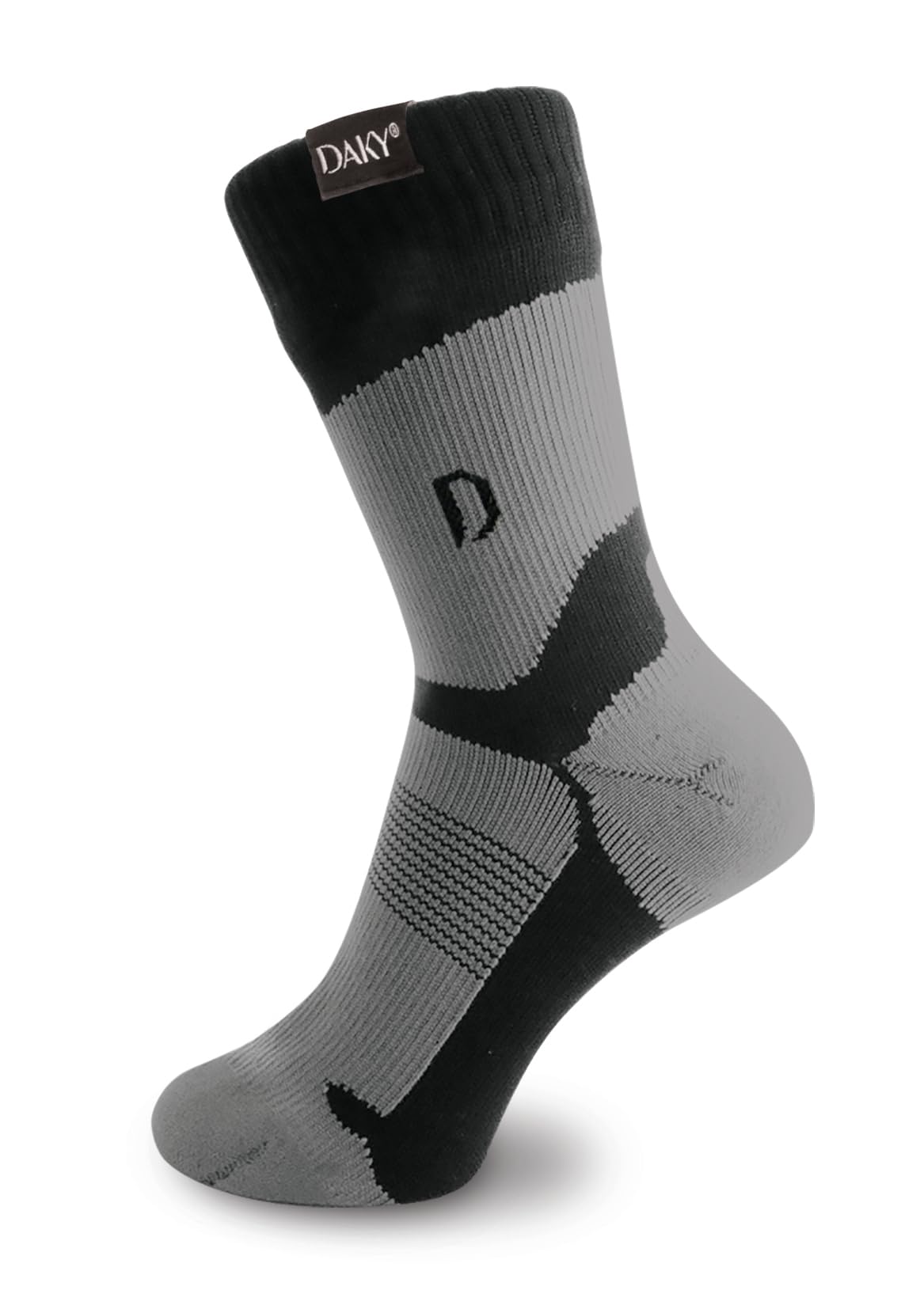 DAKY Waterproof Socks for Men & Women - Warm Thick Ultimo Mid-Calf Winter Socks for Hiking, Running & Outdoor Activities - Water-Resistant & Breathable Cold Weather Socks