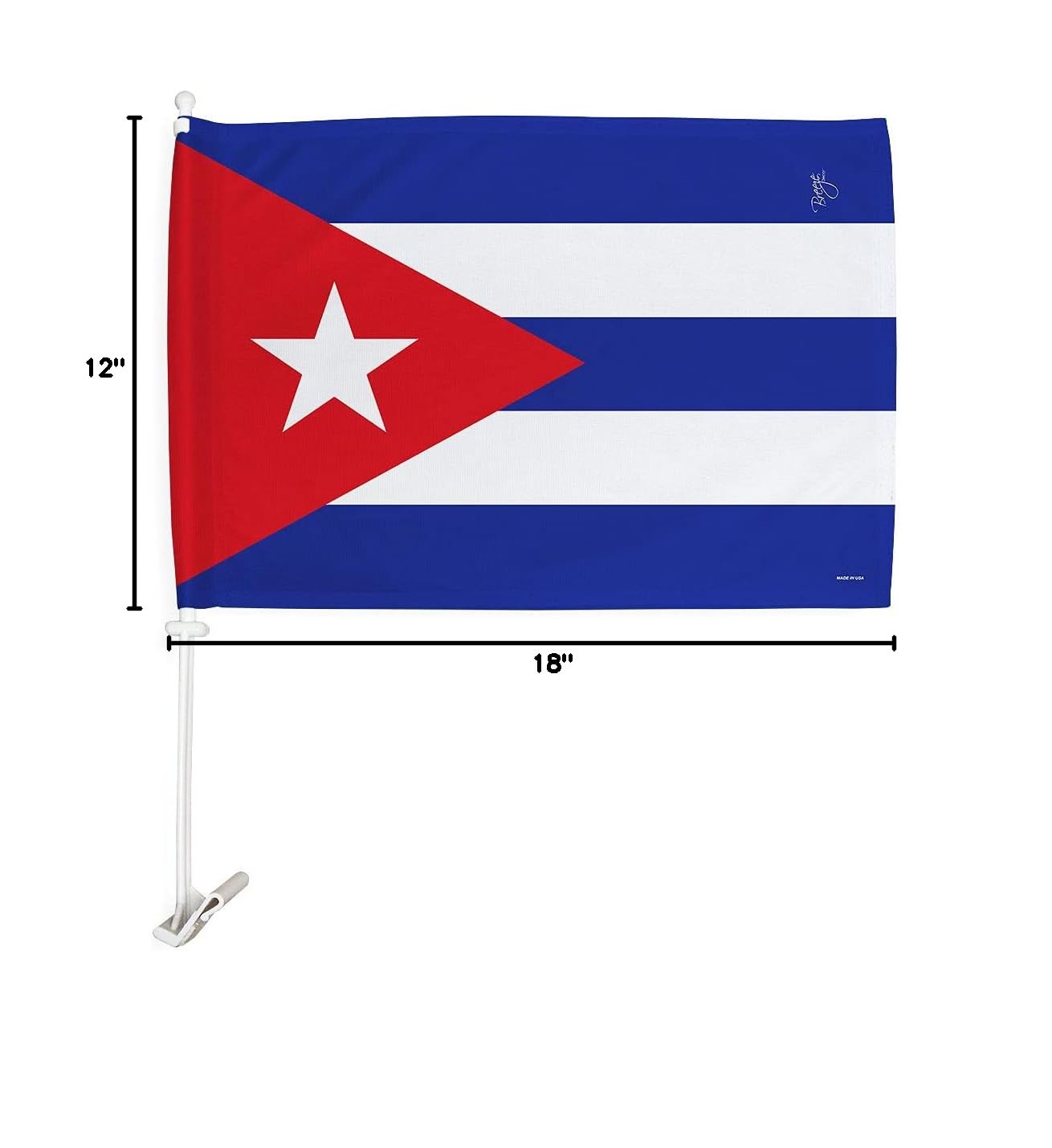 Cuba Car Flag - Double-Sided USA Made for Home & Yard Decoration