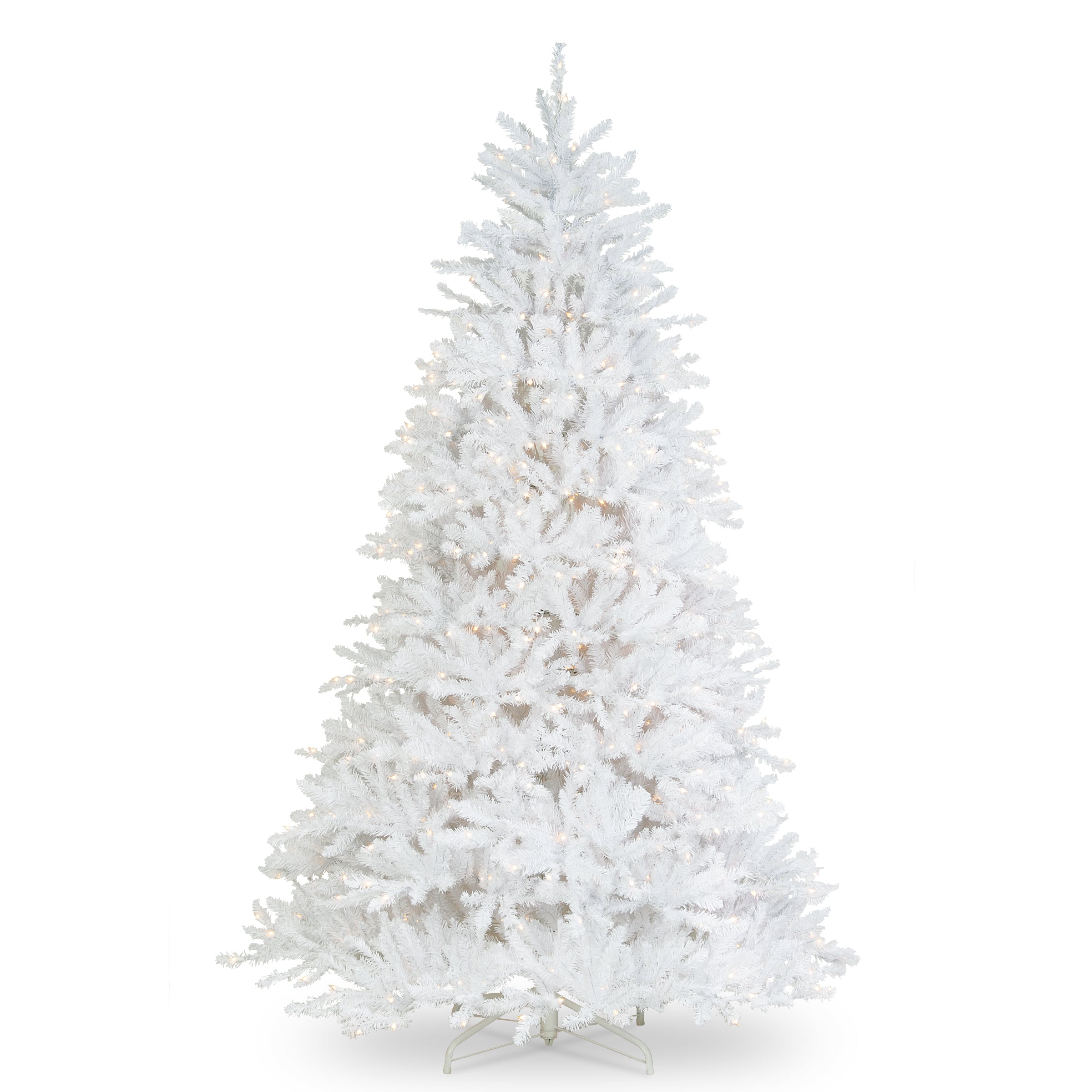 7 ft. Pre-Lit Dunhill Fir Artificial Christmas Tree with 600 Clear LED Lights - Perfect for Living Room, Office, and Holiday Decorations