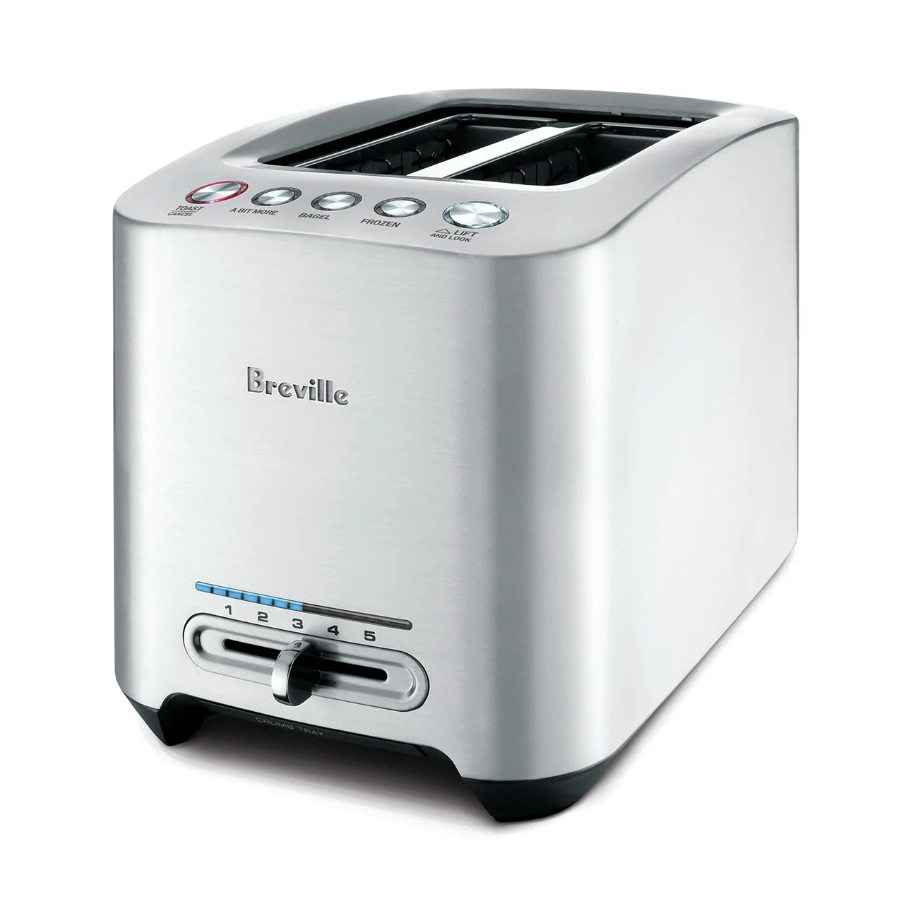 Breville Die Cast 2 Slice Smart Toaster - Brushed Stainless Steel Finish for Modern Kitchens | Perfect for Breakfast, Bagels & Toast | Countertop Convenience