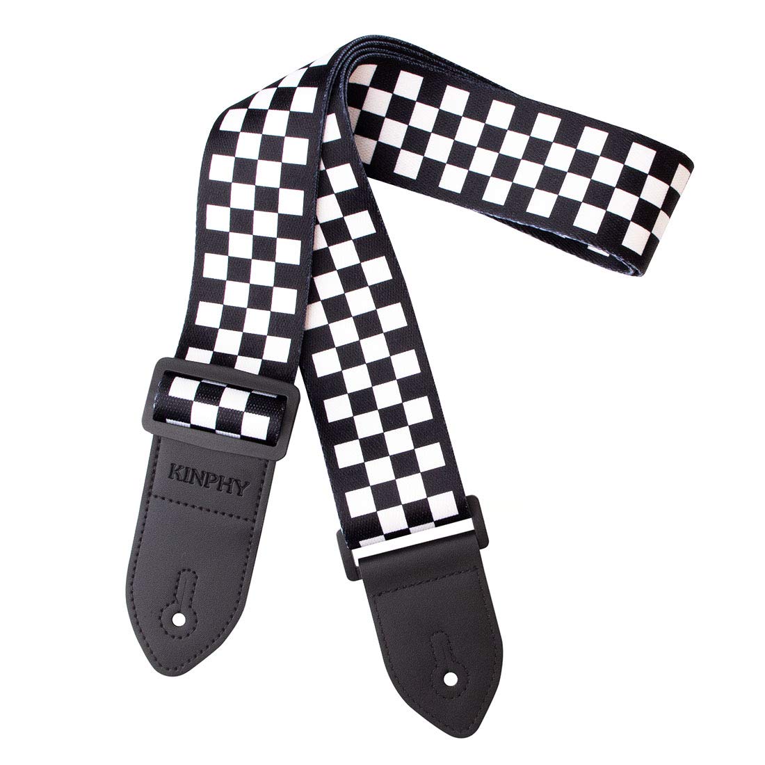Premium Guitar Strap for Acoustic & Electric Bass - Adjustable Leather Ends with Strap Locks & Free Guitar Picks - Perfect for Live Performances, Studio Sessions & Practice