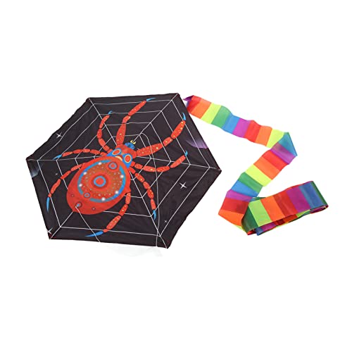 Red Spider Kite - Easy to Fly Outdoor Kite Toy with Beautiful Printing & Perfect Balance | Great for Beach, Park, Picnics & Family Fun Activities