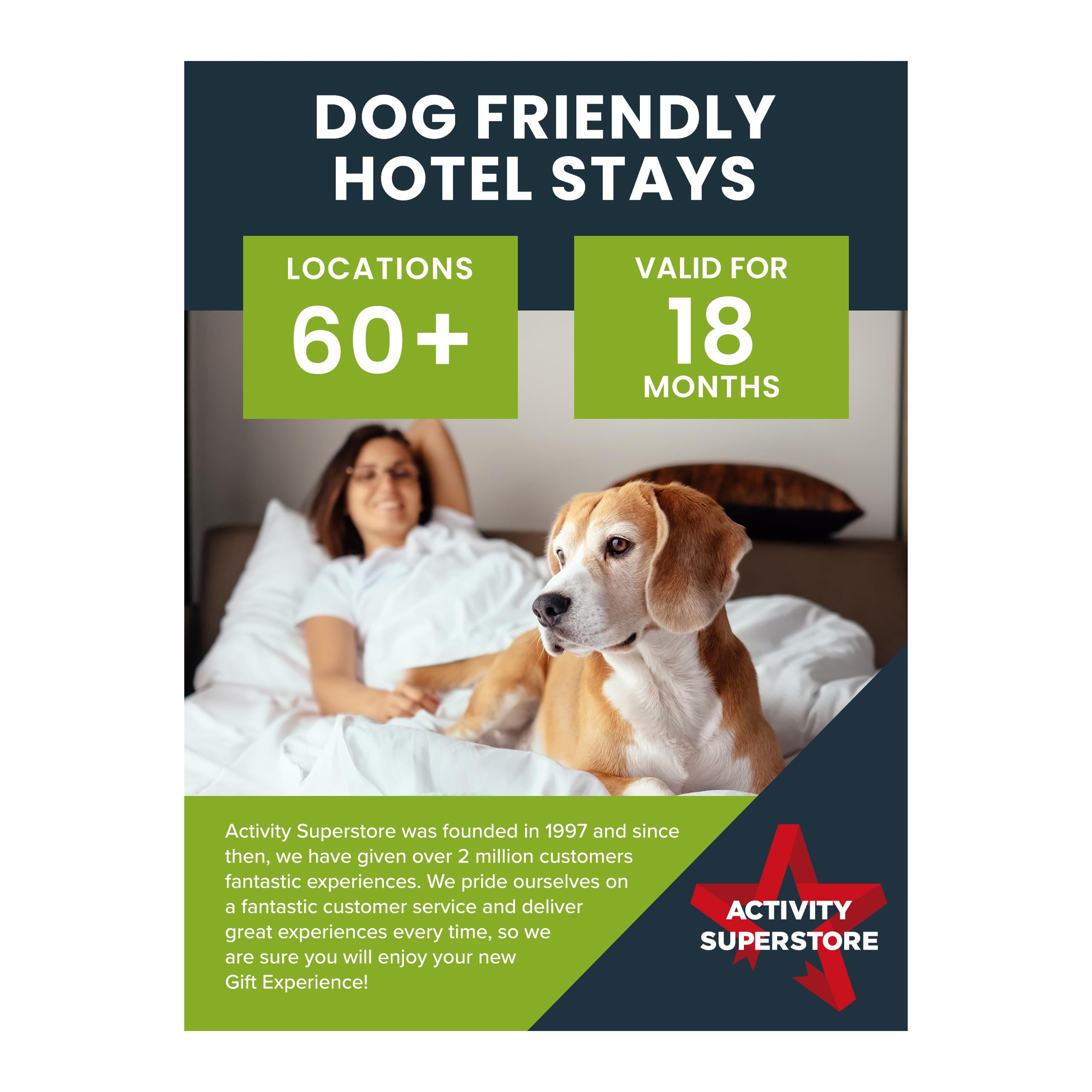 Dog Friendly Hotel Stay Gift Voucher - Pet-Friendly Getaway Experience at 70+ UK Locations | Perfect for Couples Retreats, Anniversary Gifts, Retirement Presents & Special Occasions
