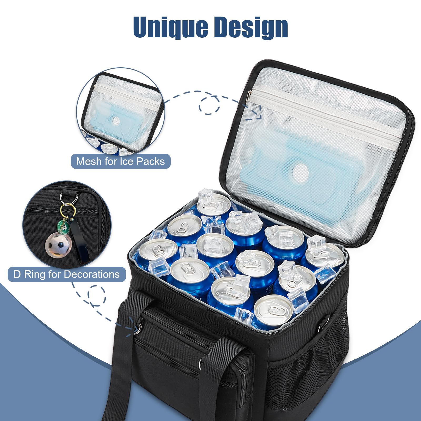 Insulated Lunch Box for Work & Travel - Leakproof Cooler Tote for Adults | Office, Picnic, Beach