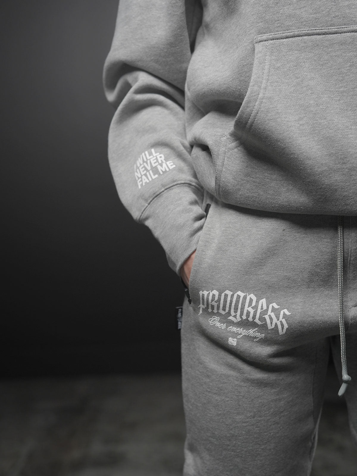 PROGRESS FITTED JOGGER - Grey Men's Athletic Pants for Running, Gym & Casual Wear